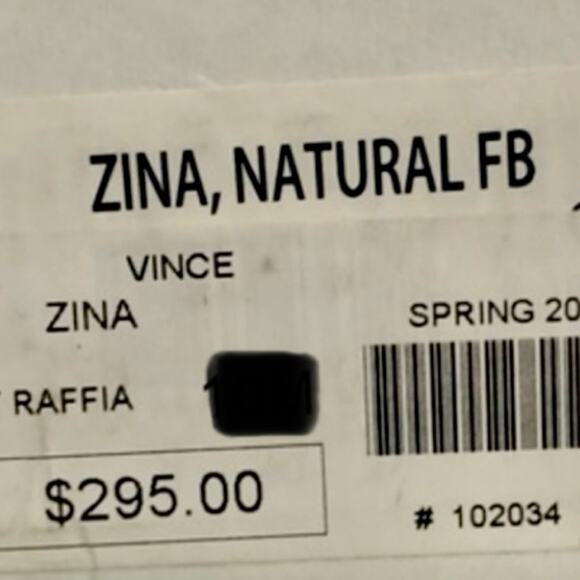 Vince Zina Platform Sneaker Size 8 Black Raffia Tweed Oxford/Derby Laced Wedged - Picture 6 of 14